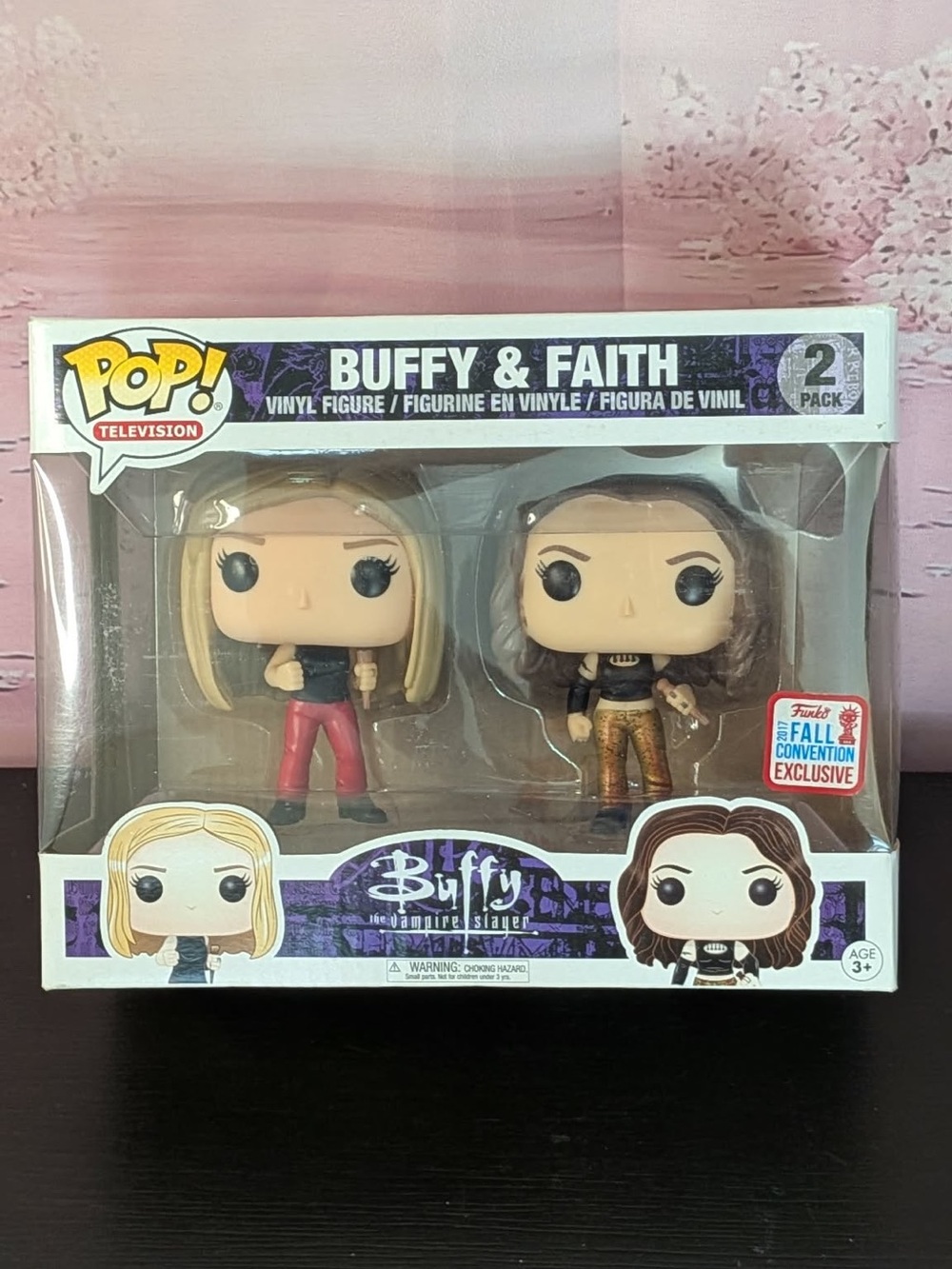 Funko Pop! TV Buffy & Faith 2-Pack 2017 Fall Convention NYCC exclusive.  NIB